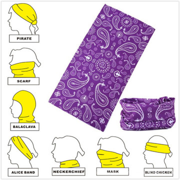 Custom Design Production Microfiber Promotional Seamless Multifunctional Bandana